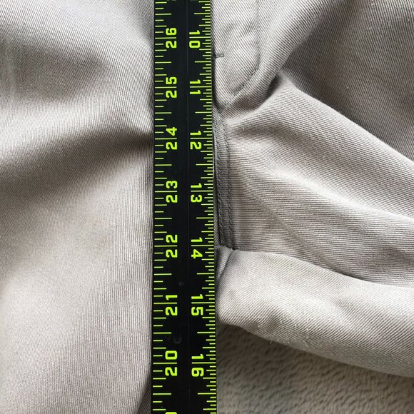 Dickies Mens Wok Pants Size 40x32 Khaki Straight Classic Flat Front Loose Relaxe - Picture 6 of 11